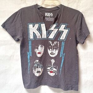 KISS Rock and Roll Rock Band Women Crop Top Short Sleeve Tee XS Top T Shirt